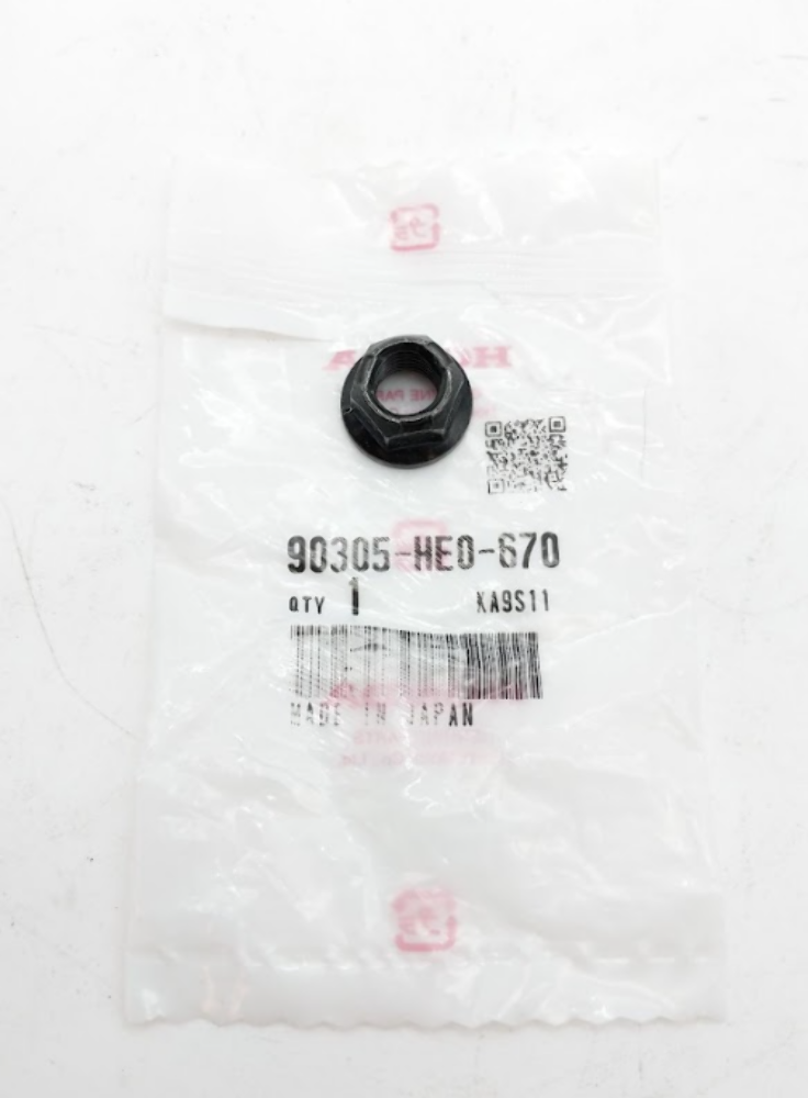 HONDA NEW OEM NUT (10MM) 90305-HE0-670