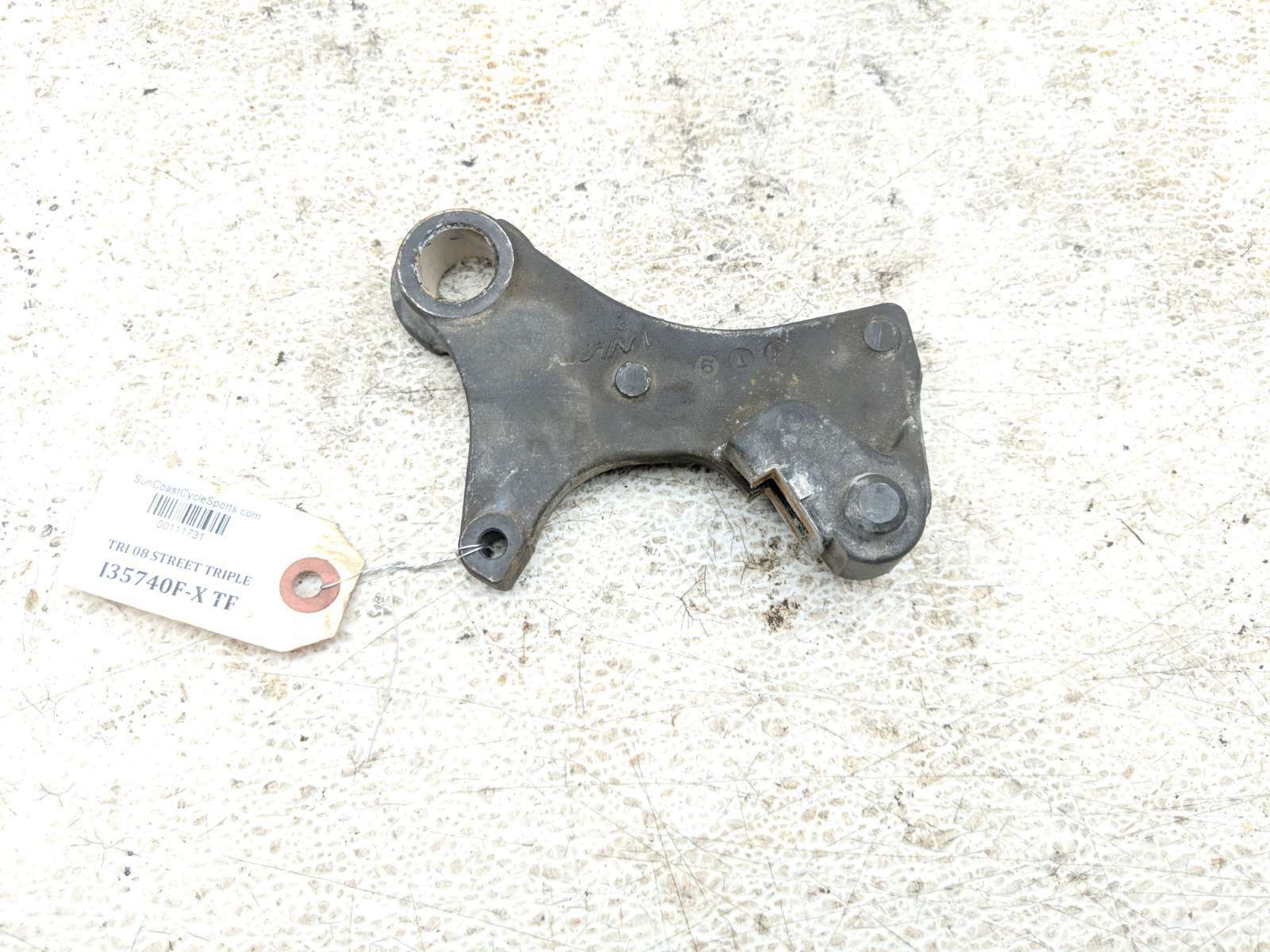 07-12 Triumph 675 Street Triple Rear Right Caliper Mount Bracket