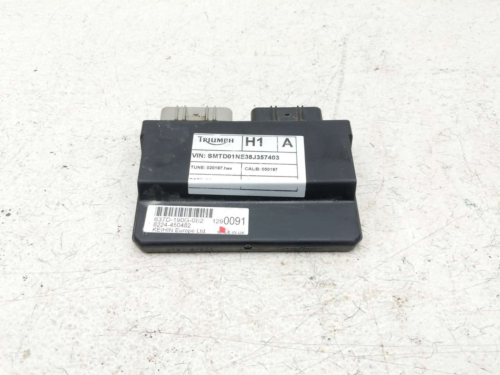 07-12 Triumph 675 Street Triple  Computer CDI ECU ECM Box 1290091 637D-190G-0B2