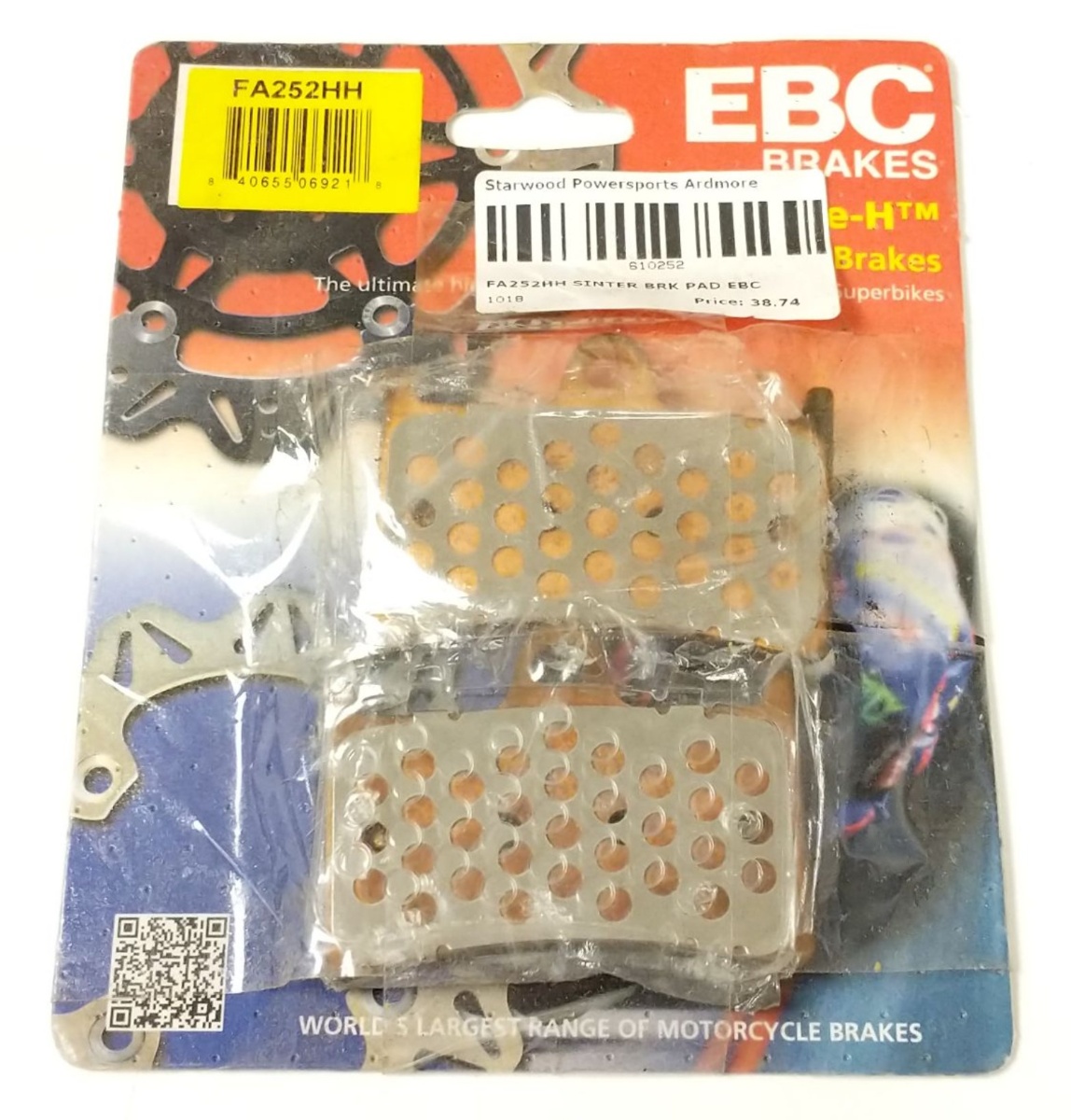 EBC Double-H Superbike Brake Pad Sintered metal - Front Brake# FA252HH