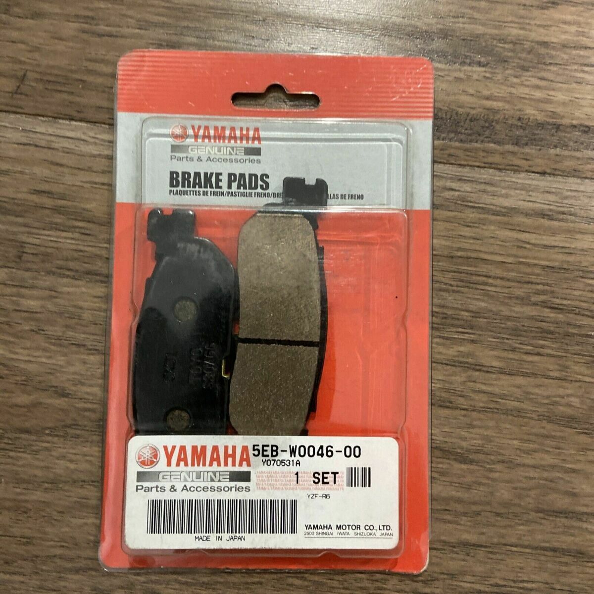 Yamaha OEM 5EB-W0046-00 BRAKE PADS