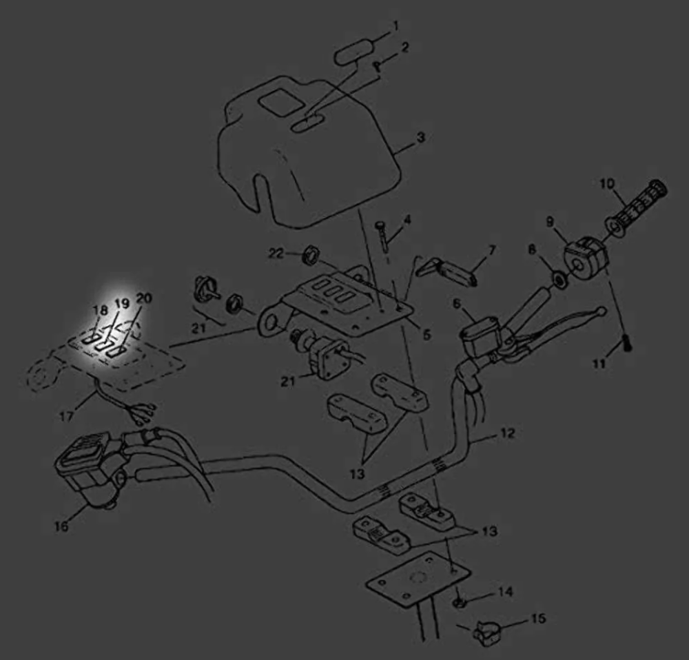 Polaris 1995-1999 Xpress Xplorer Indic"Low Oil&Hi Beam" 4040052 New Oem