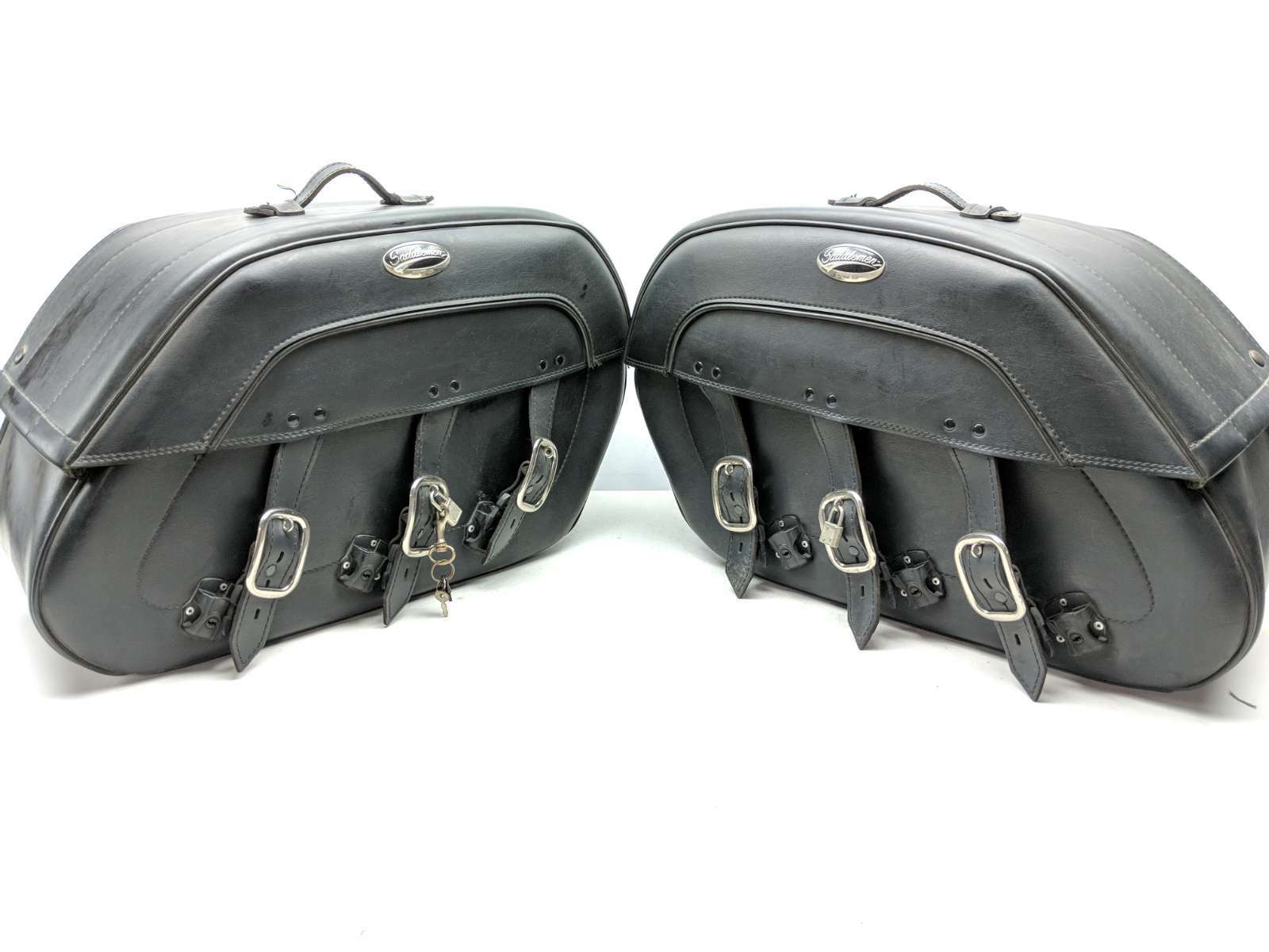 04-10 Kawasaki Vulcan 2000 SADDLEMEN Rear Saddle Bag Luggage Cases