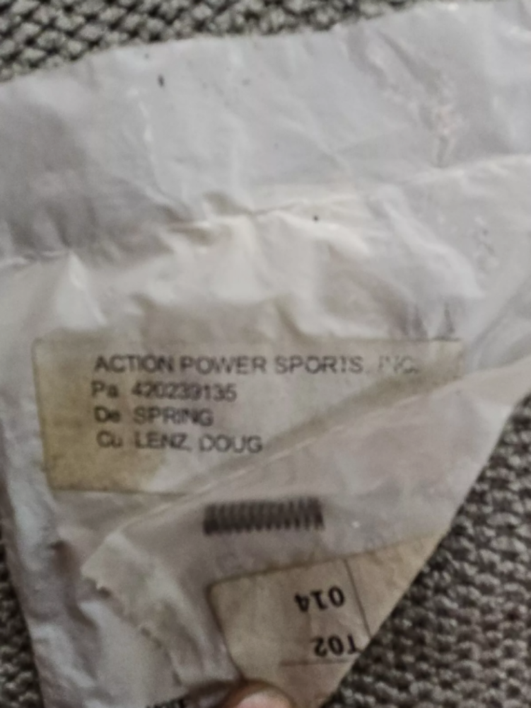 Can Am Spring 420239135 New OEM Compression Spring 2004 Outlander 400