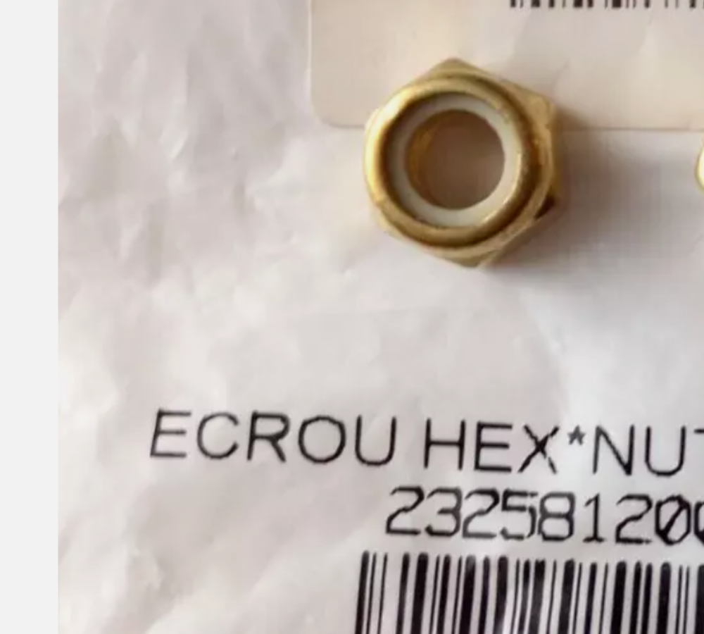 2011-2024 SEA-DOO Spark GTI GTX RXP RXT Hex Elastic Nut M8 Brass