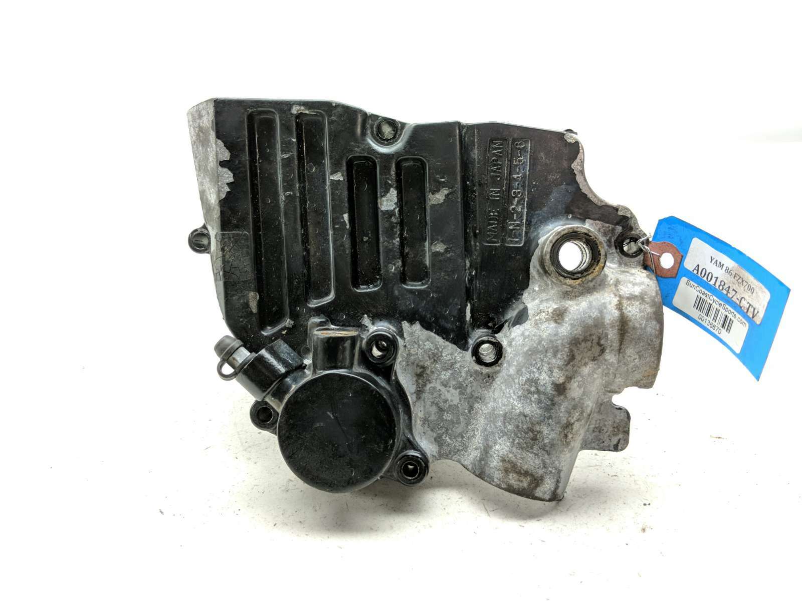 86 87 Yamaha Fazer 700 FZX700 Engine Sprocket Cover W/ Clutch Slave Cylinder