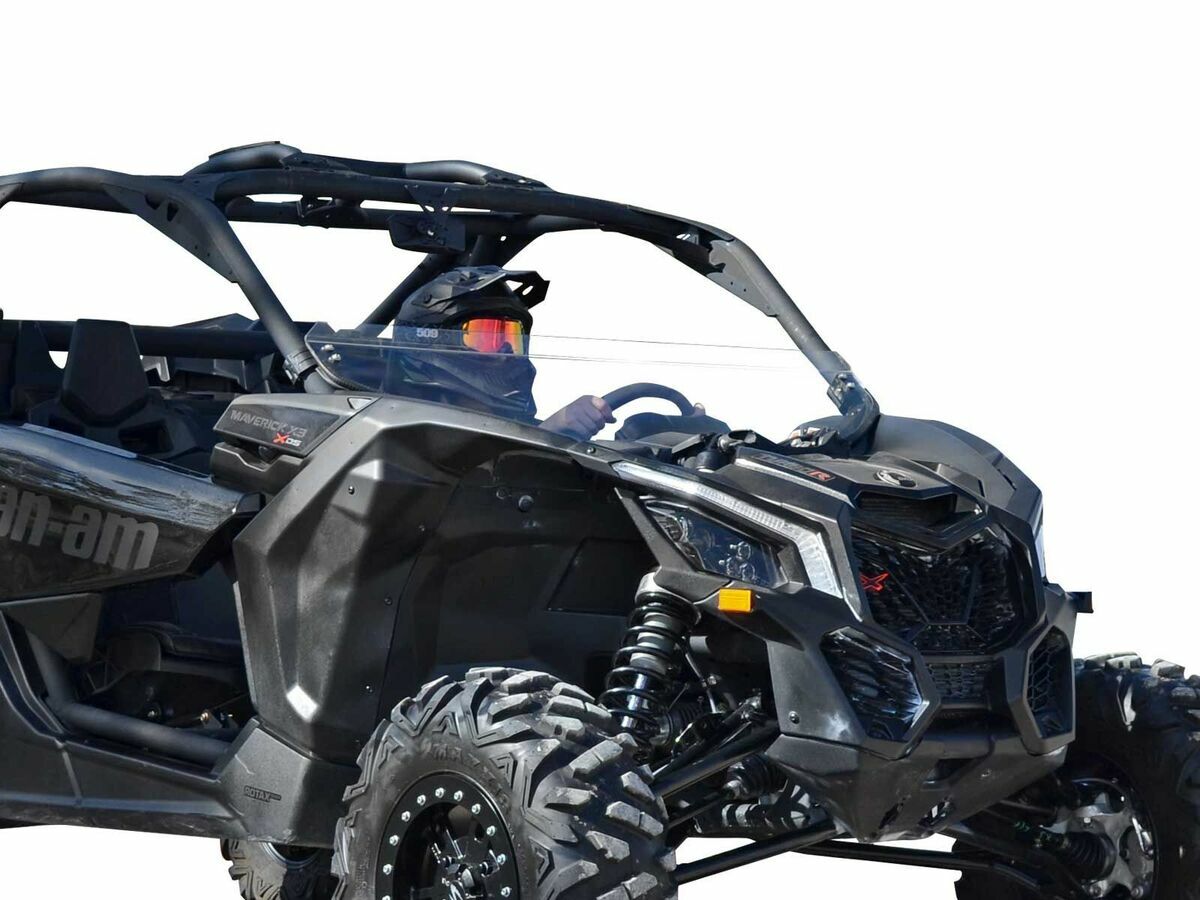 SuperATV Half Windshield Can-Am (2017-24) Maverick X3 HWS-CA-X3-70