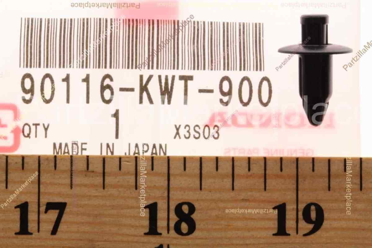 QTY 2 | Honda OEM New Push Rivet 7mm Fairing Panel Clip 90116-KWT