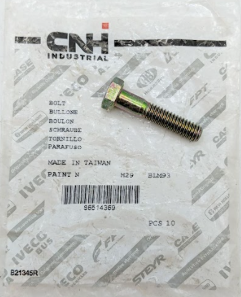 QTY 8 | CNH Genuine New Holland Bolt 86514369