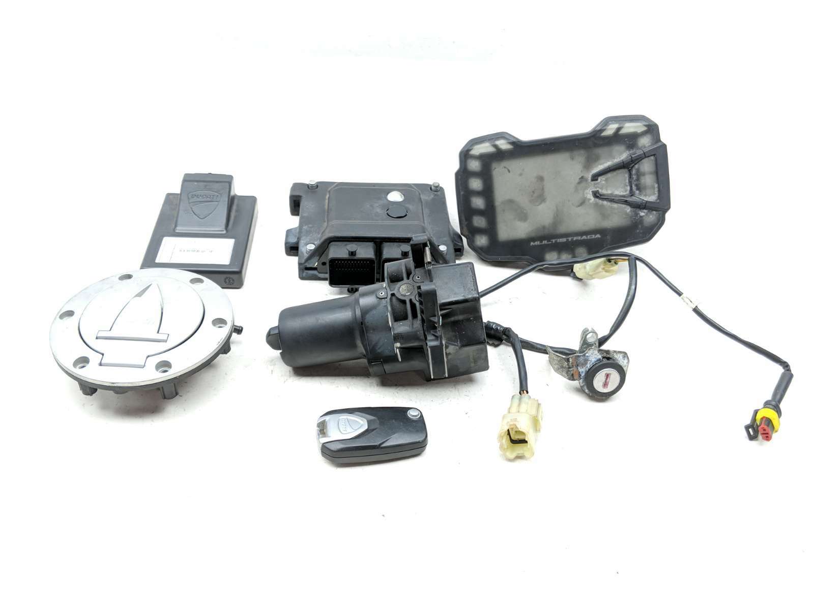 10-18 Ducati Multistrada 1200 Lock Set Ignition Switch Cap And Key