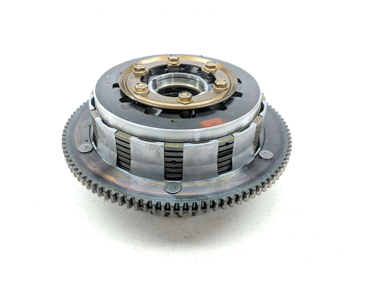 02 Harley Davidson FLSTFI Fatboy Clutch Basket With Plates