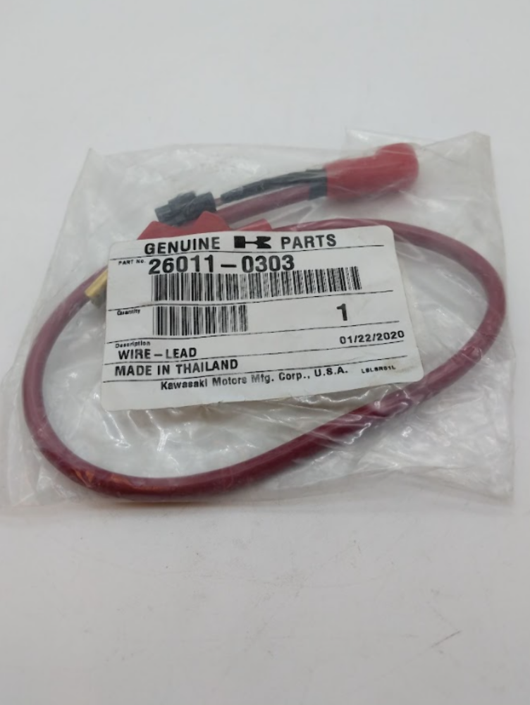 2012-2021 KAWASAKI KVF750 BRUTE 4x4i OEM POSITIVE BATTERY WIRE LEAD 26011-0303