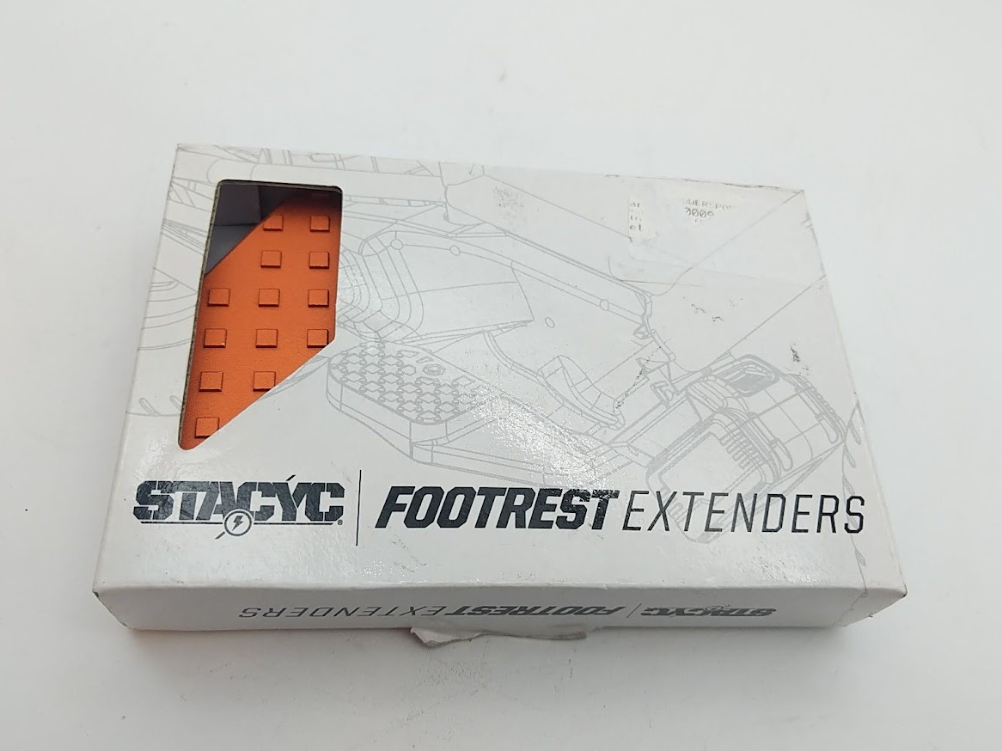 STACYC EXTANDED FOOTREST ORANGE ANODIZED 500009