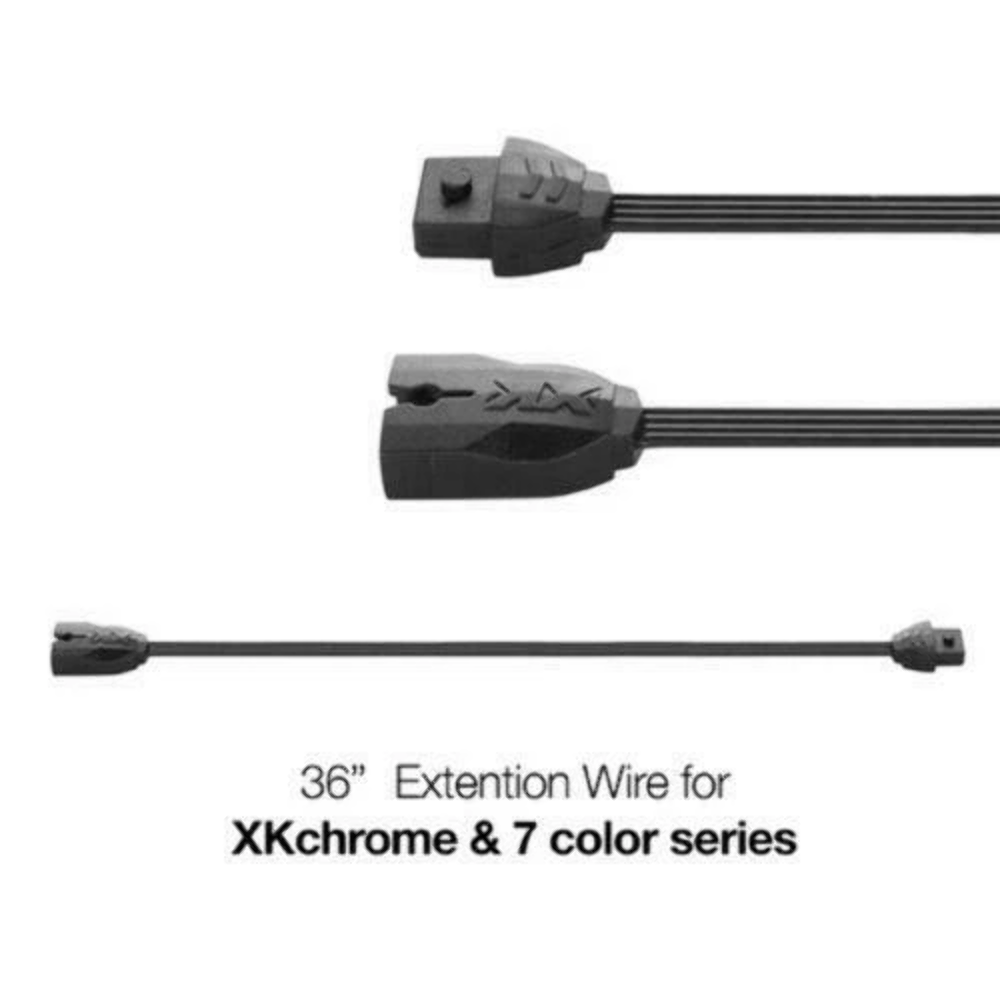 QTY 4 | XK GLOW XKchrome 7 Color Series Universal 36" Extension XK-4P-WIRE-36
