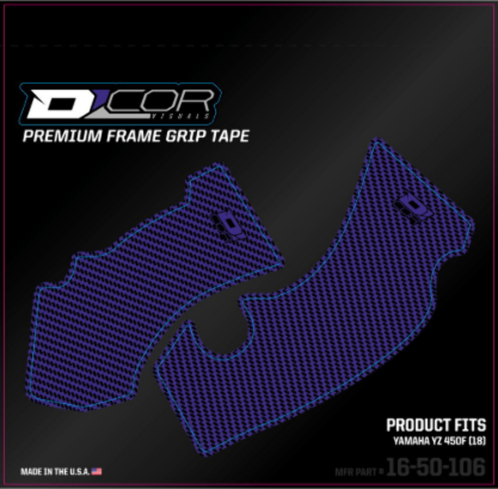 New D-Cor Frame Grip Guard Decal Blue #862-65106
