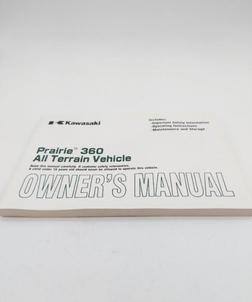 2008 KAWASAKI MVF360 PRAIRIE 2x4 OEM OWNERS MANUAL 99987-1450