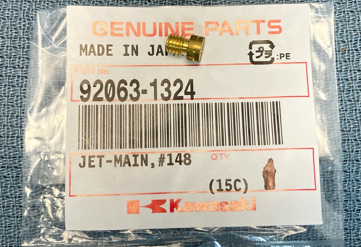 1987-2007 Kawasaki Main Jet #148 KLR650 KLX650 Ninja Vulcan 92063