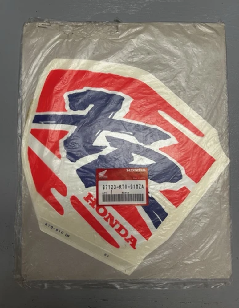 Honda OEM Decal Mark, L Fuel Tank For A 1994 Honda XR200R 87124-KT0-910ZA