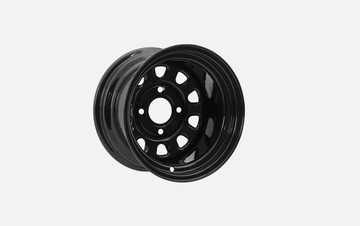 ITP Delta Steel Wheels Black 14X7 4/137 4+3 12MM 0231-0034