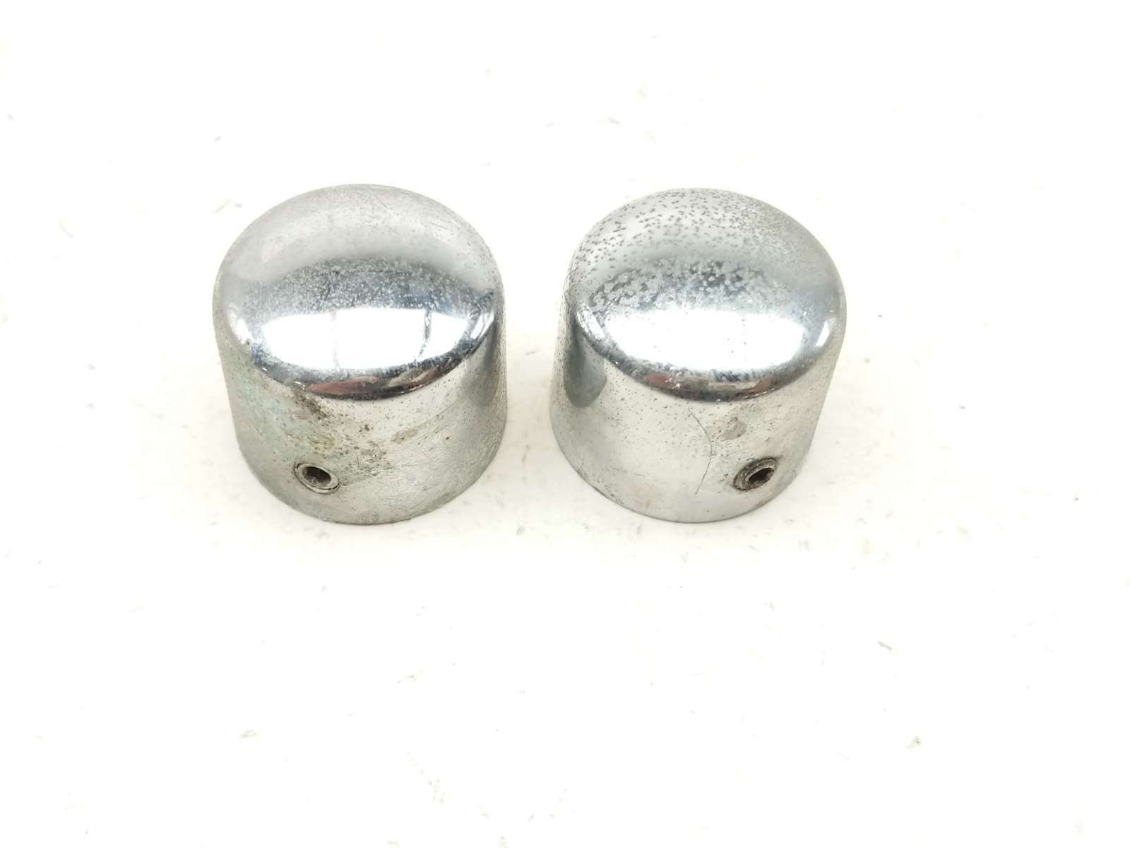 02 Harley Davidson FLSTFI Fatboy Front Axle Cap Covers