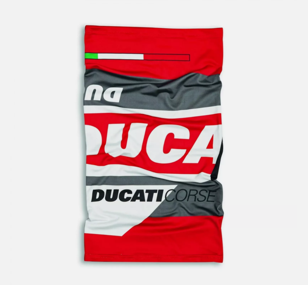 Ducati OEM Neckwarmer DC Adrenaline Grey, White, Black, Red 987703701