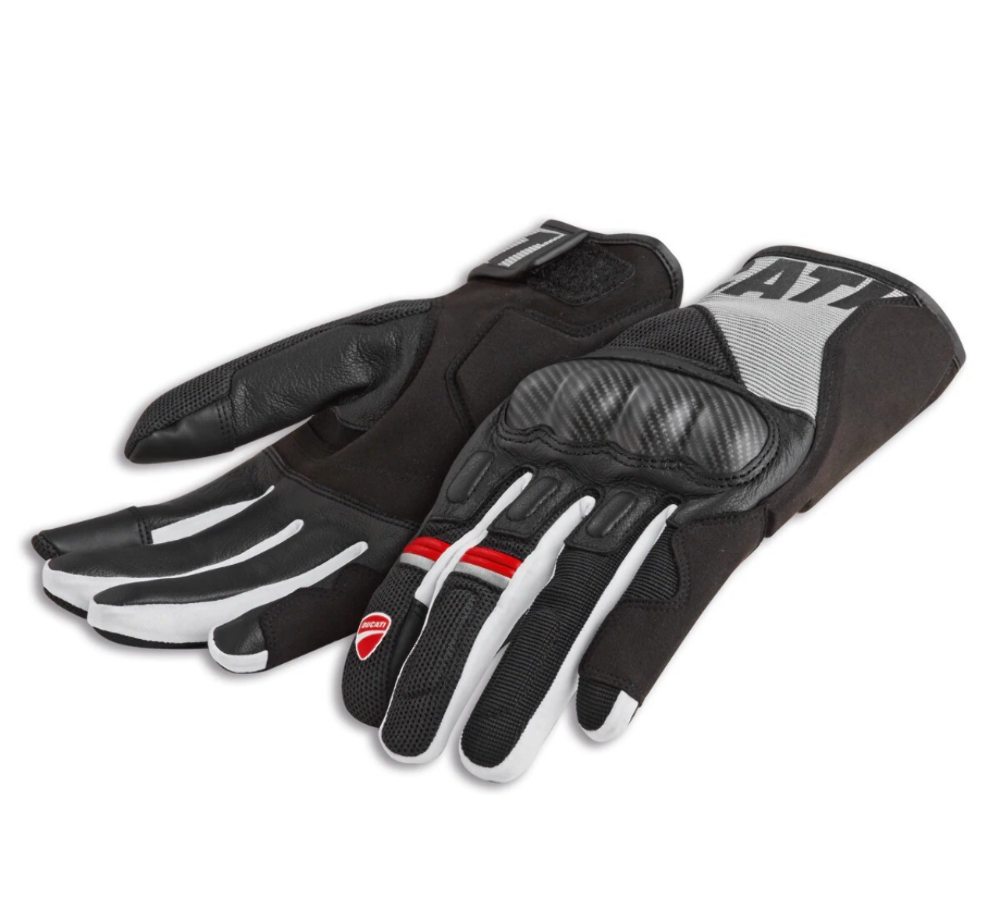 Ducati Gloves Company C2 Black, Grey, Red, White SIZE: MEDIUM 981077174