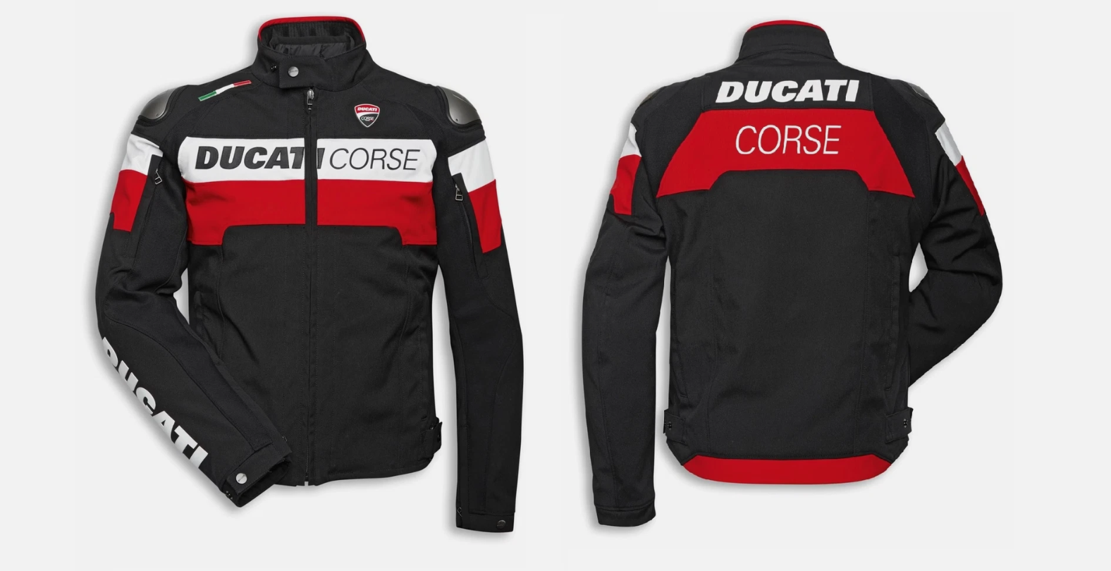 Ducati Giubbino Ducati Corse Tex C5 Blk, Wht, Red SIZE: US-40 (EU-50) 981073350