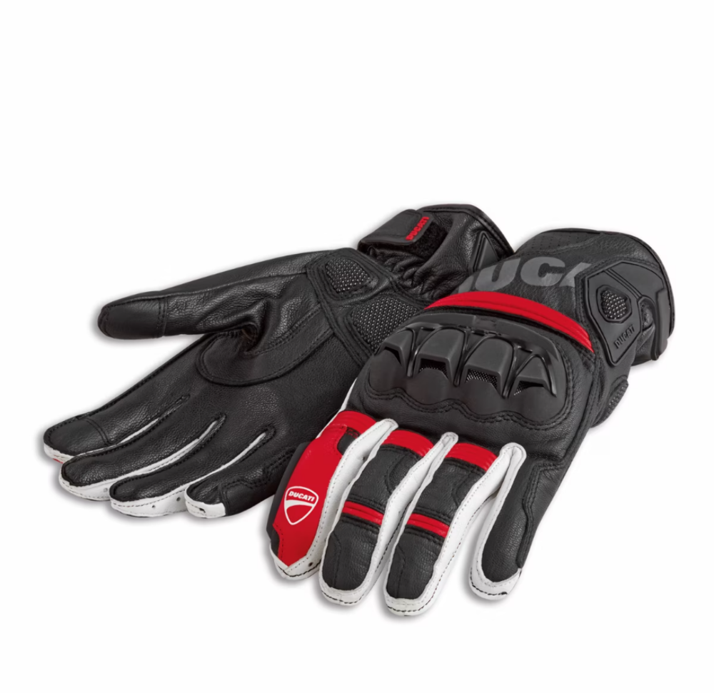 Ducati Gloves Sport C4 Black, White, Red SIZE: 2X-LARGE 981077107