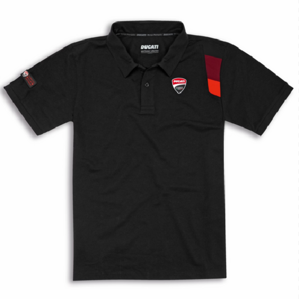 Ducati Corse Sport Polo T-Shirt Black, Red SIZE: US X-LARGE (EU XX-LG) 987705367