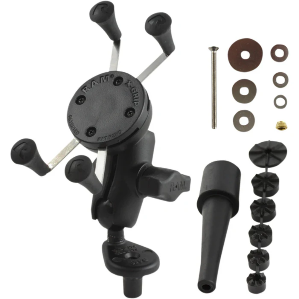 BIKEMASTER Ram Phone Mount Short Arm Motorcycle Handlebar Base 71-7036 0603-0616
