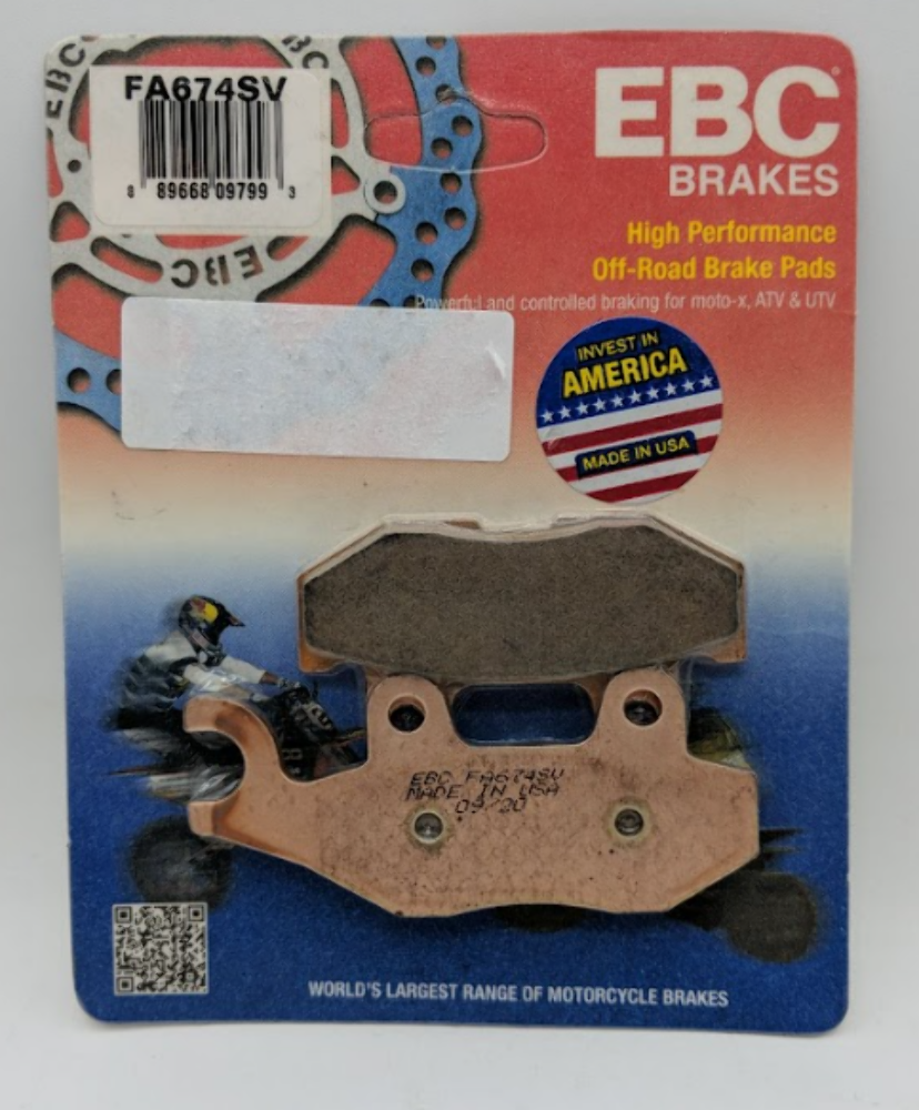 EBC SV Series Brake Pads Rear FA674SV 15-16 YAMAHA YXC700 Viking VI EPS 613143