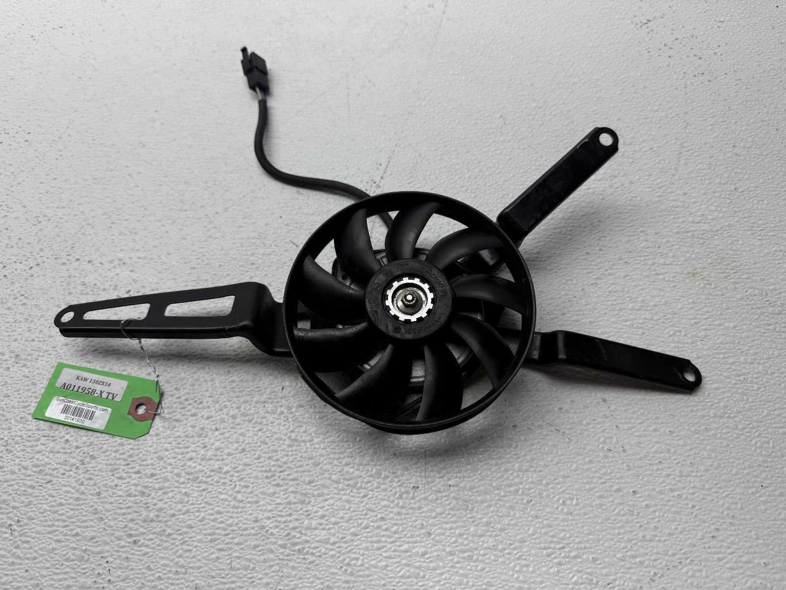 12-21 Kawasaki Ninja ZX14 Radiator Cooling Fan 065000-4252 - Sun