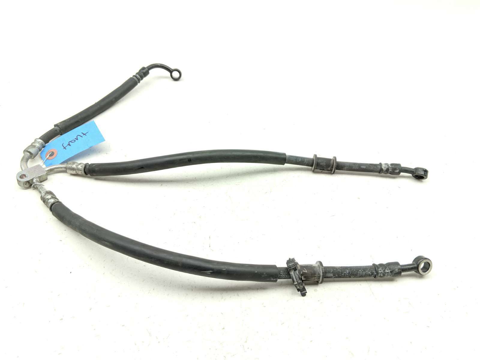 09-14 Yamaha YZF R1 Front Brake Caliper Hoses Lines Set TRSH PL