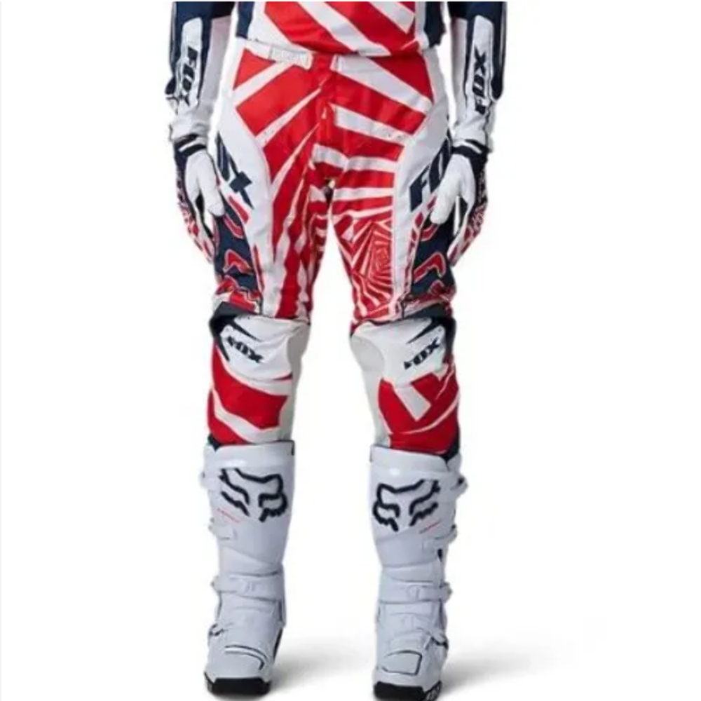 Fox Racing 180 Goat Pants Color Navy/White/Red (Size 32) 29626-007-32