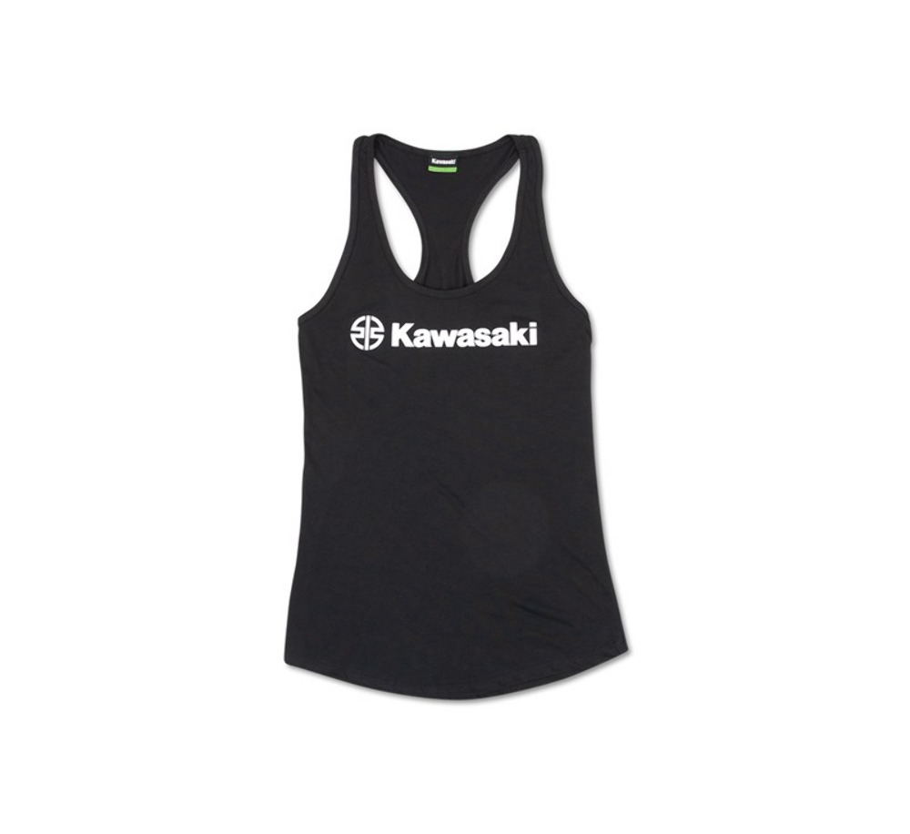 Kawasaki Womens Racerback Black, White SIZE: MEDIUM K013-2631-BKMD