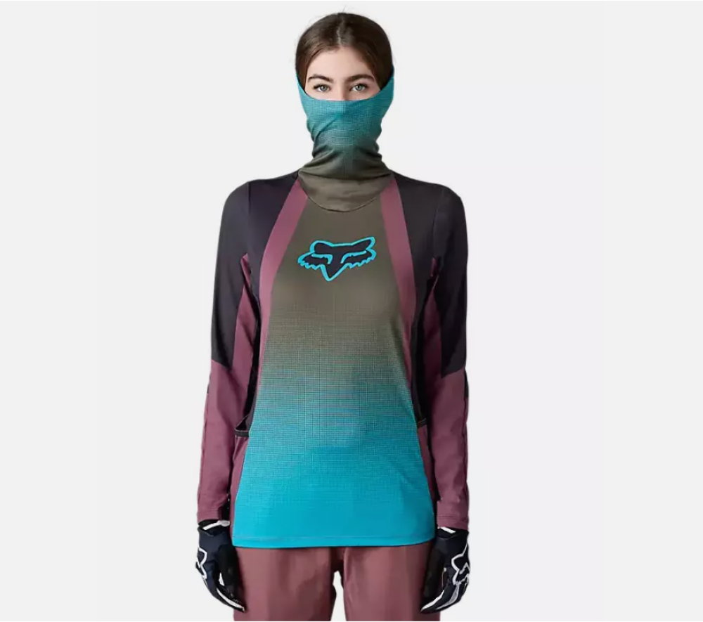 FOX RACING WOMENS RANGER DRIVE KRUX SXS JERSEY SIZE LARGE - TEAL - 30470-176-L