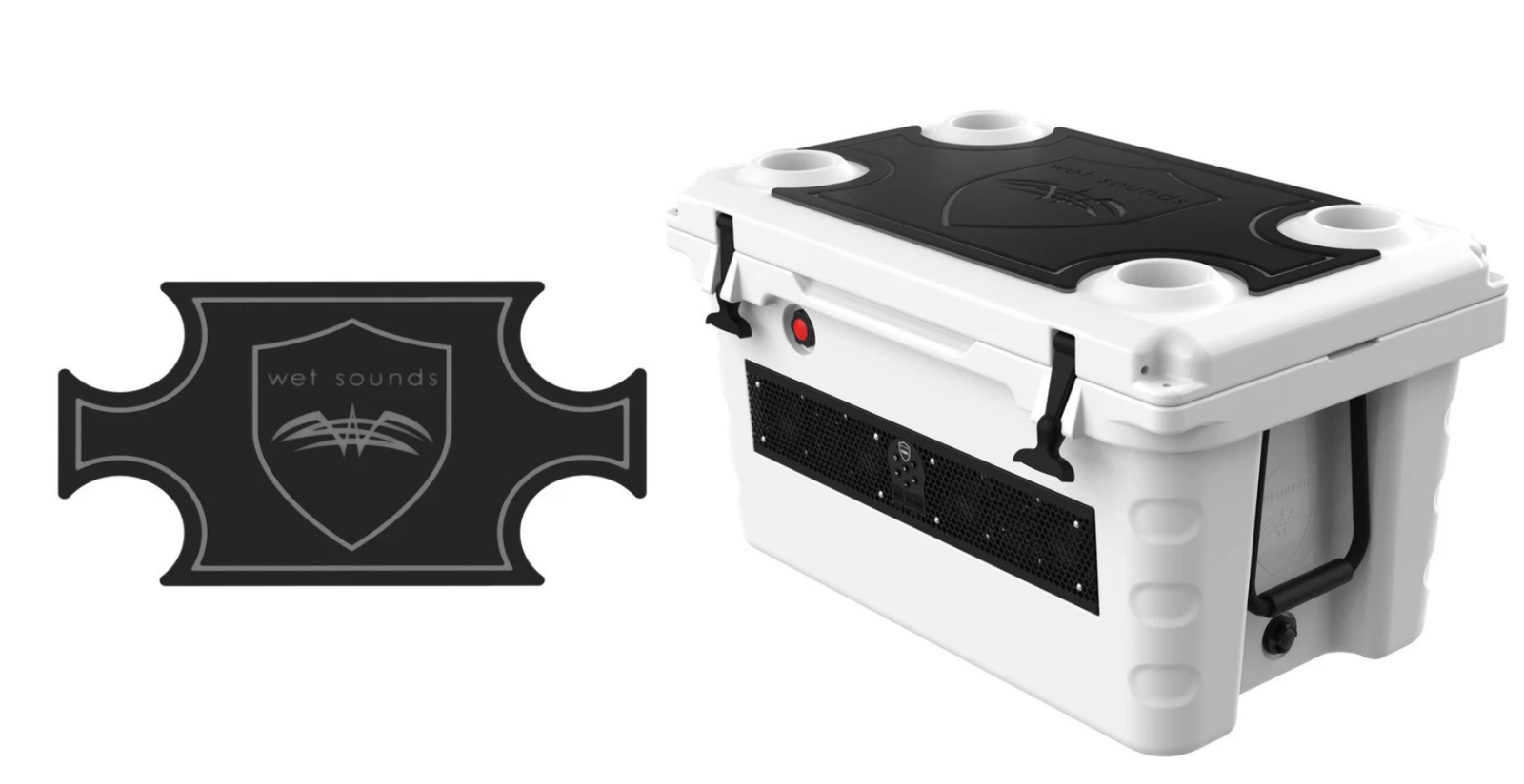 Wet Sounds SHIVR-55 Cooler GatorStep Top Skin Kit - Black Over Gray 814820027969