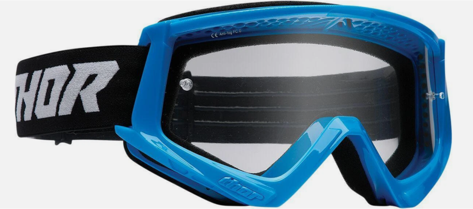 THOR BLUE/BLACK COMBAT YOUTH RACER MOTOCROSS MX GOGGLES 26013047