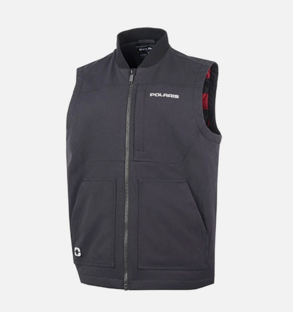 Polaris Mens Black Work Vest Shirt Non-Stretch 3M Thinsulate Nylon 286256903