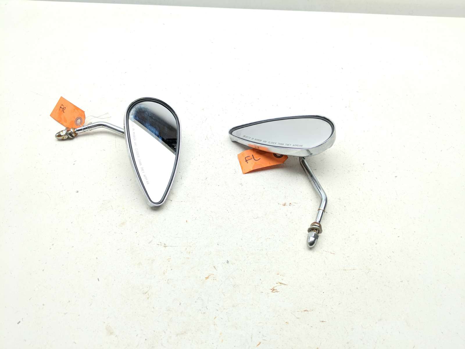 99-06 Harley Davidson Fat Boy FLSTFI Rearview Mirror Set Pair