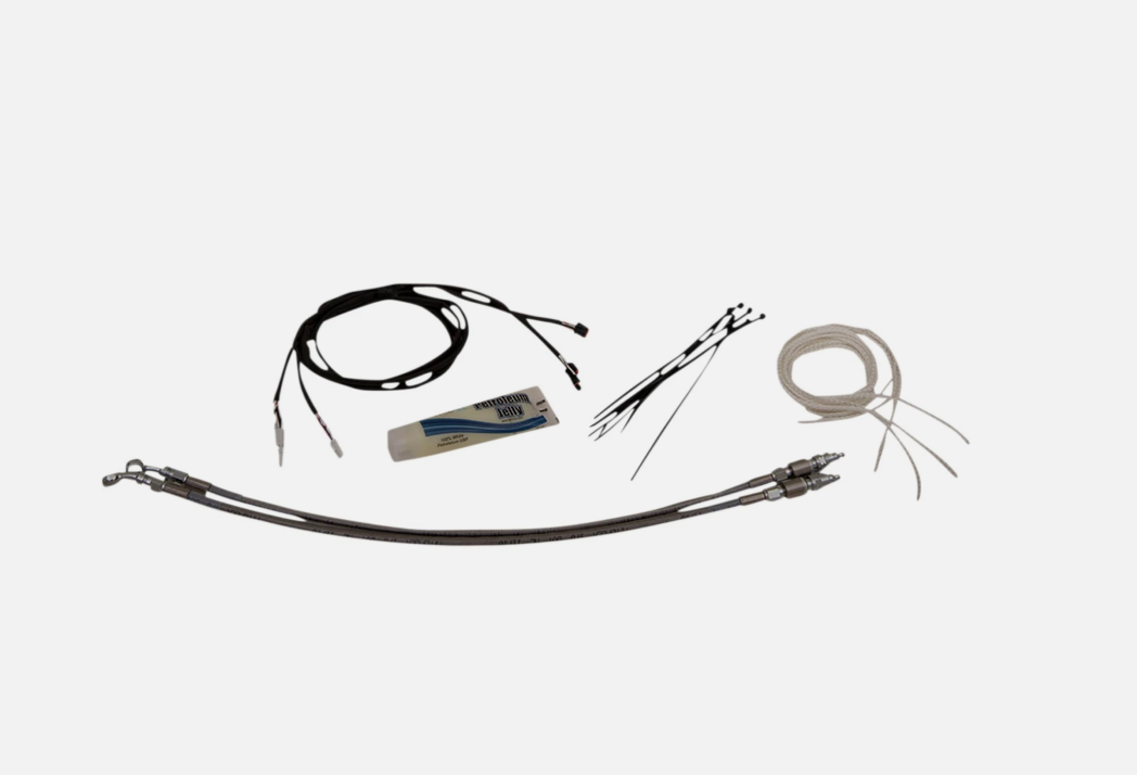 2018-2020 HD Road King FAT BAGGERS Control Installation Kit 14-16" Braided 0662-0775