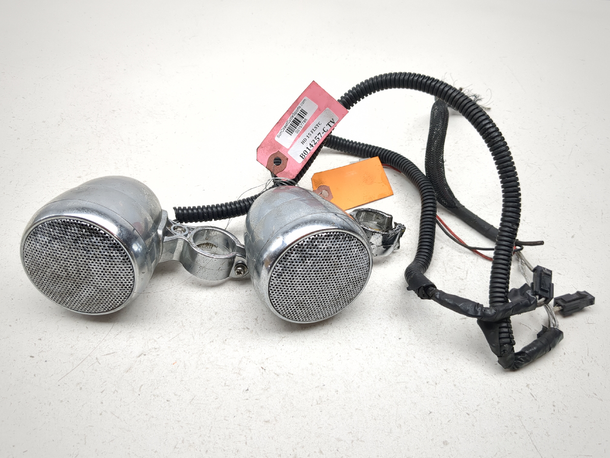 11-17 Harley FLSTC Heritage Softail Classic Front Audio Speakers Set Pair