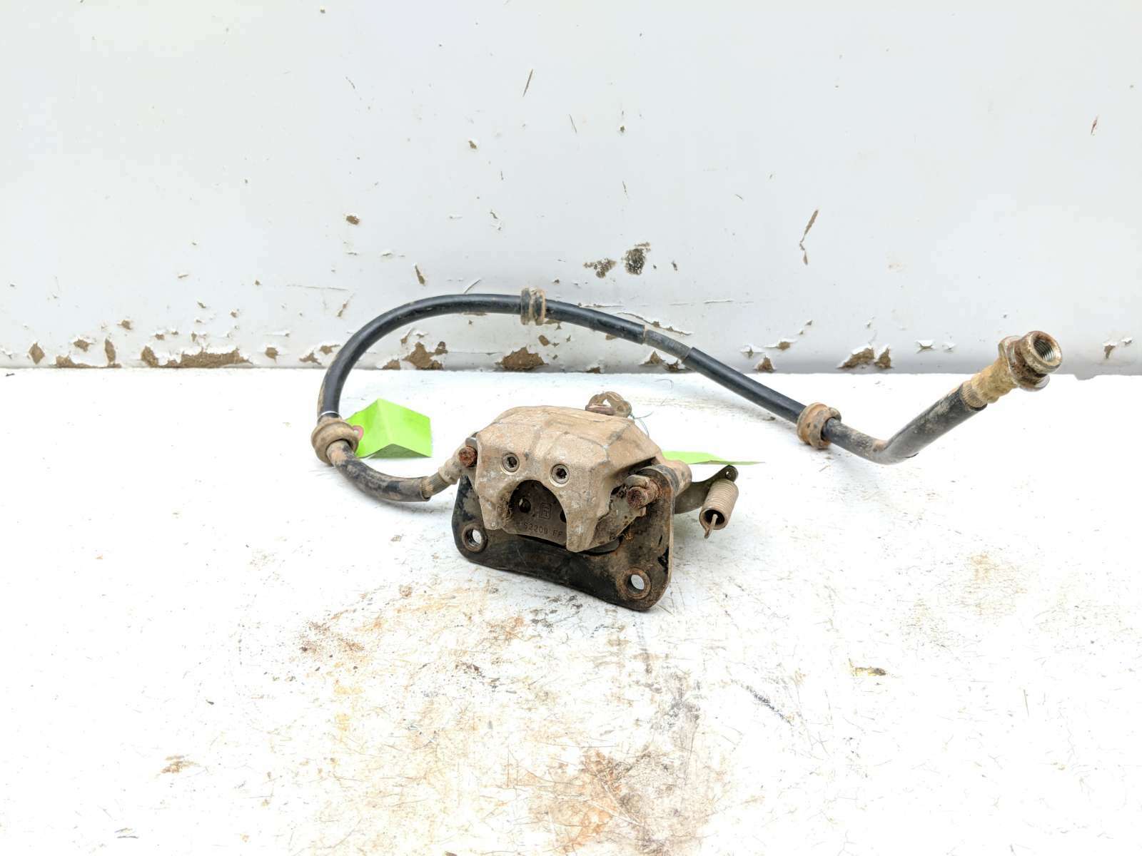 16-18 Kawasaki Mule Pro DXT KAF1000 Rear Left Brake Caliper W/ Brake Line