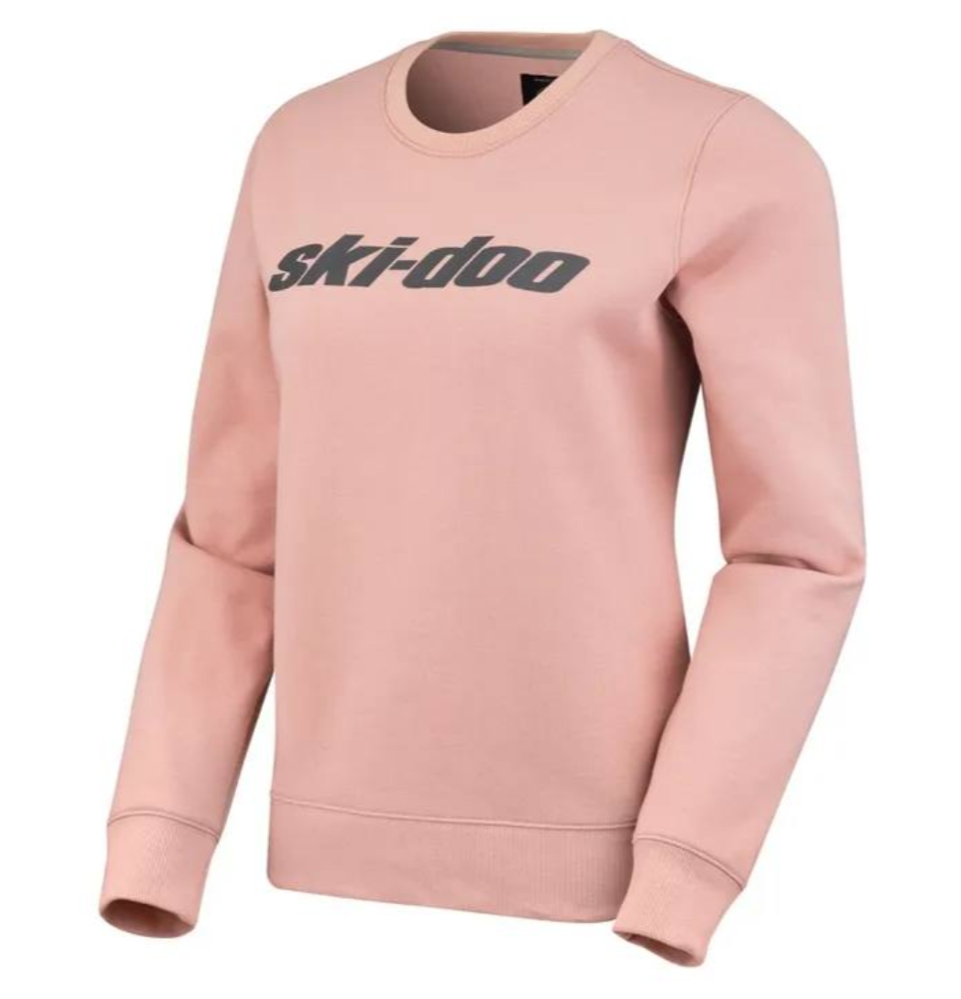 SKI-DOO Signature Crew Womens Sweat Shirt Pink - 2XL - 4545850236