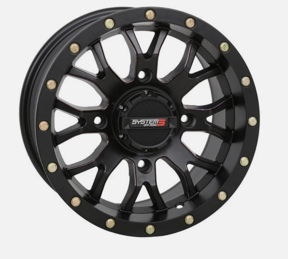 System 3 Offroad ST-3 UTV Wheel 14x7 4/137 +30mm Matte Black