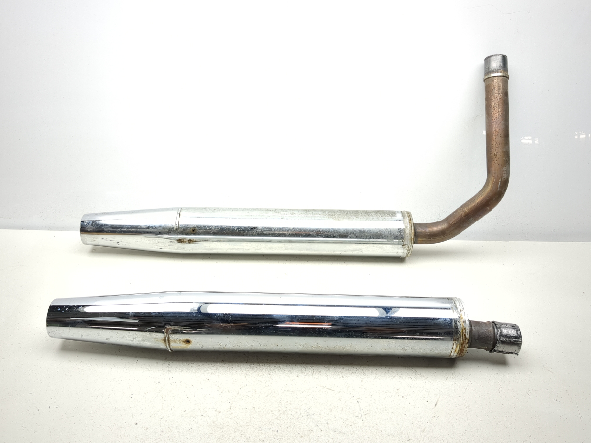 09-23 Kawasaki VN1700A Vulcan Voyager 1700 Exhaust Muffler Silencer Cans