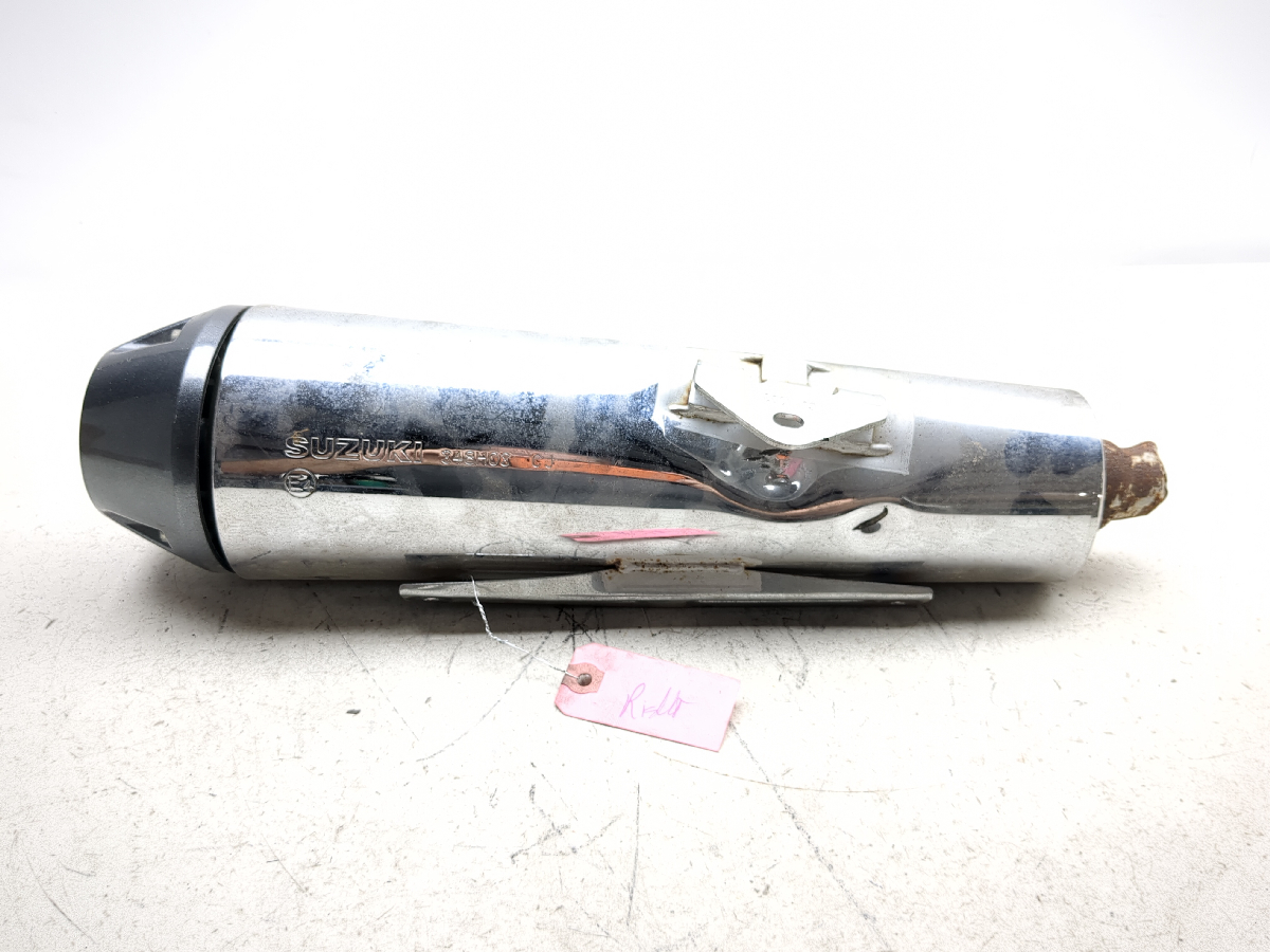 銀製品 シルバー 13-17 Suzuki GW250 Rear Right Exhaust Muffler Silencer Can Slip On