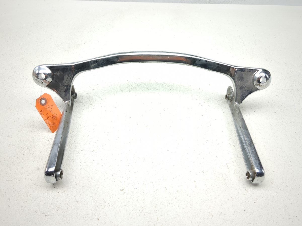 07-17 Harley Softail Fatboy FLSTF Front Light Bar Mount Bracket Holder Chrome