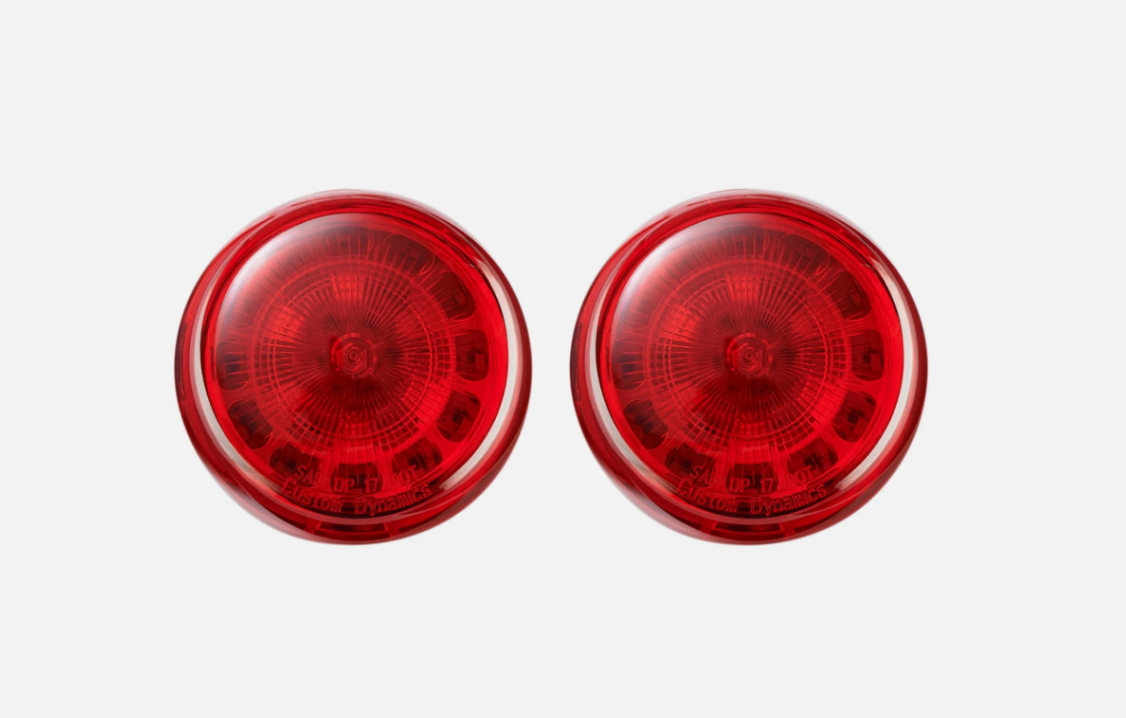 Custom Dynamics Bullet Turn Signals 1157 Red 09-22 H-D Iron 883 XLN 2020-1674