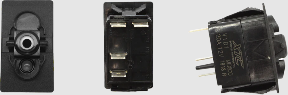 QTY 5 | XTC Power Single Accessory Blue Horn Dash Switch UTV ATV OEM SW12-NB